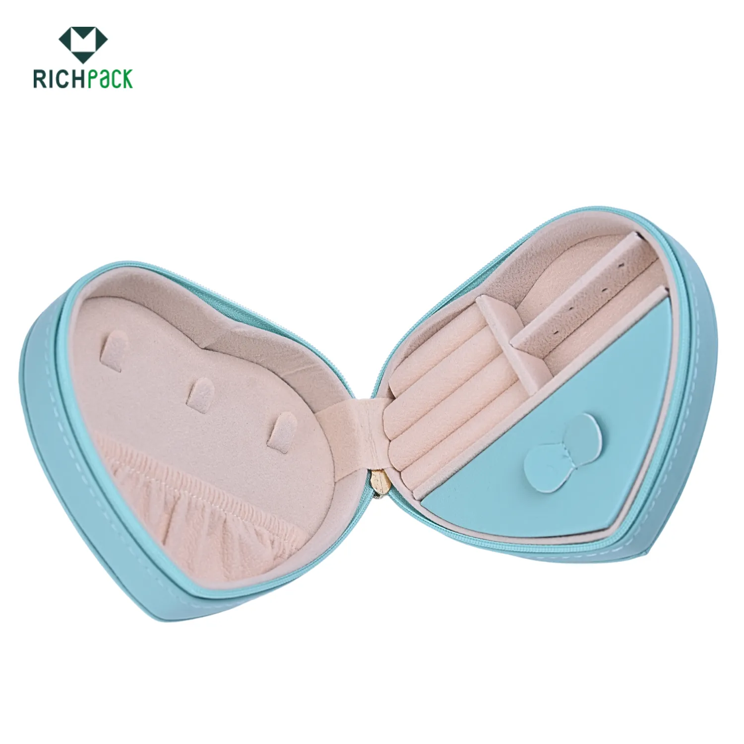 Tiffany blue heart shape jewelry storage box 001
