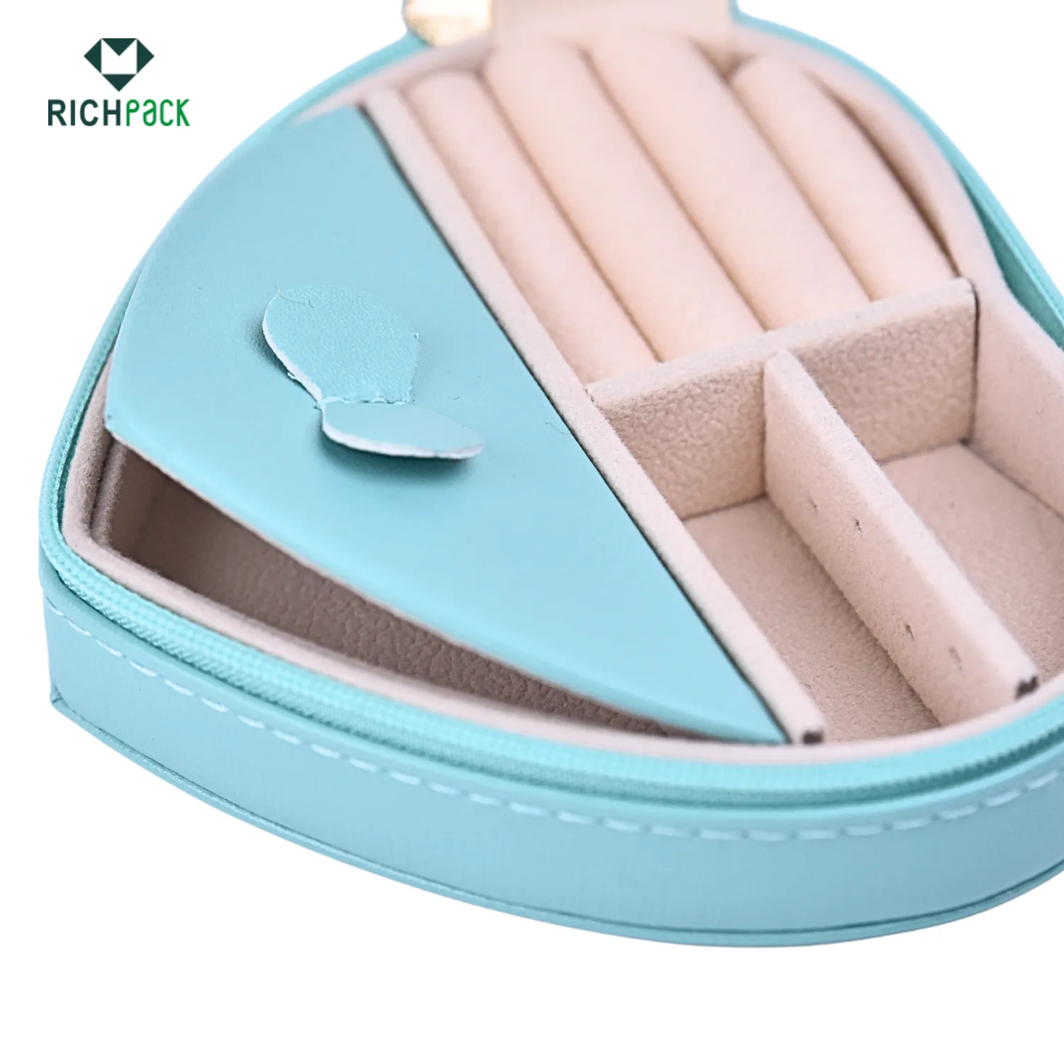 Tiffany blue heart shape jewelry storage box 004