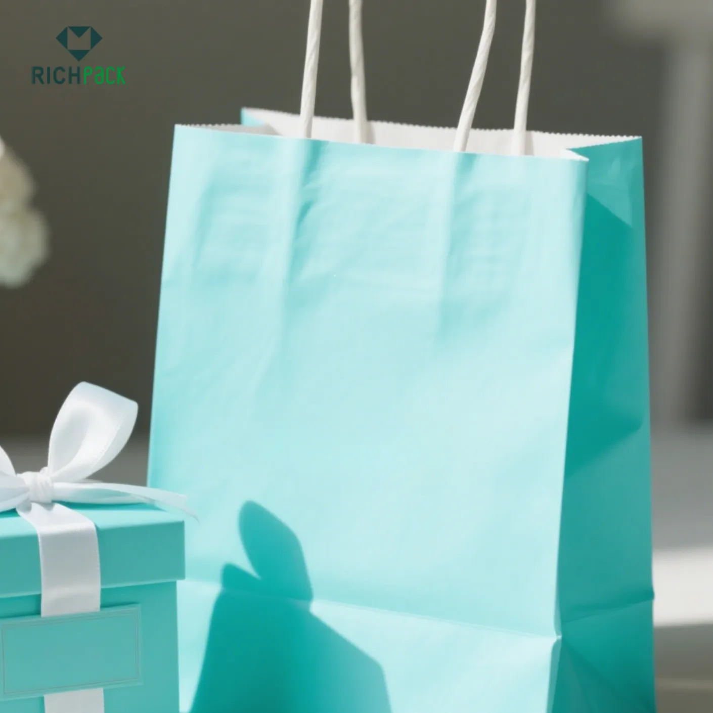 Tiffany blue paper bags for your jewelry brand 002
