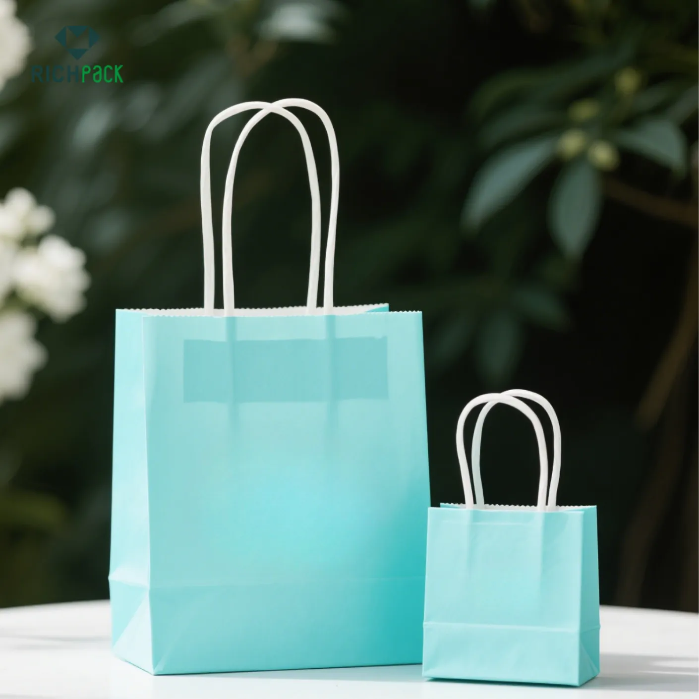 Tiffany blue paper bags for your jewelry brand 005