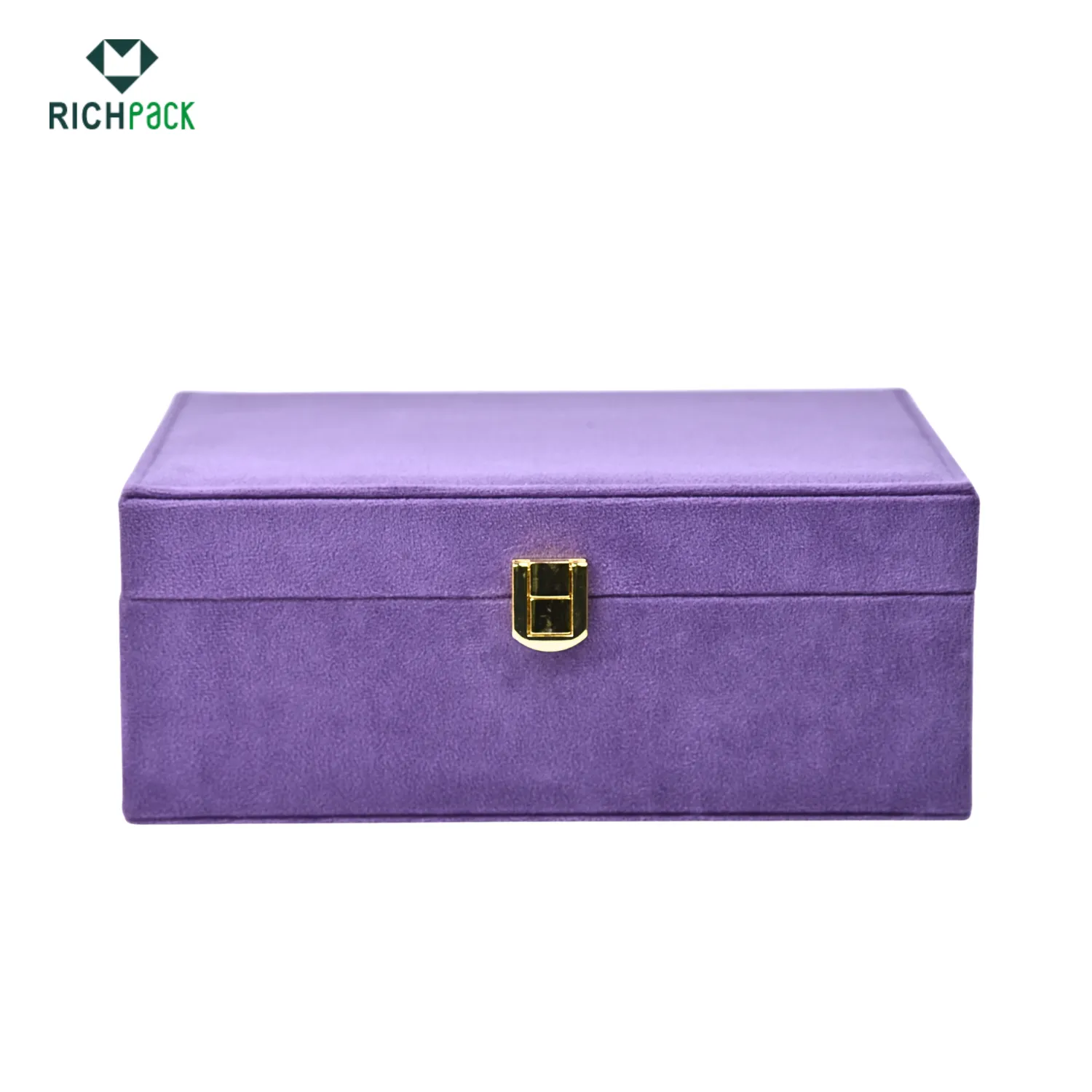 anti fall jewelry storage box with gold lock 005