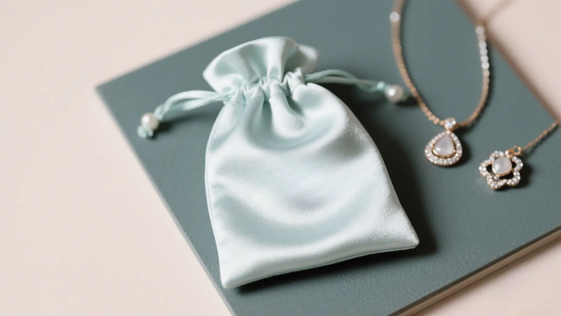 blue silk jewelry pouch drawstring (2)