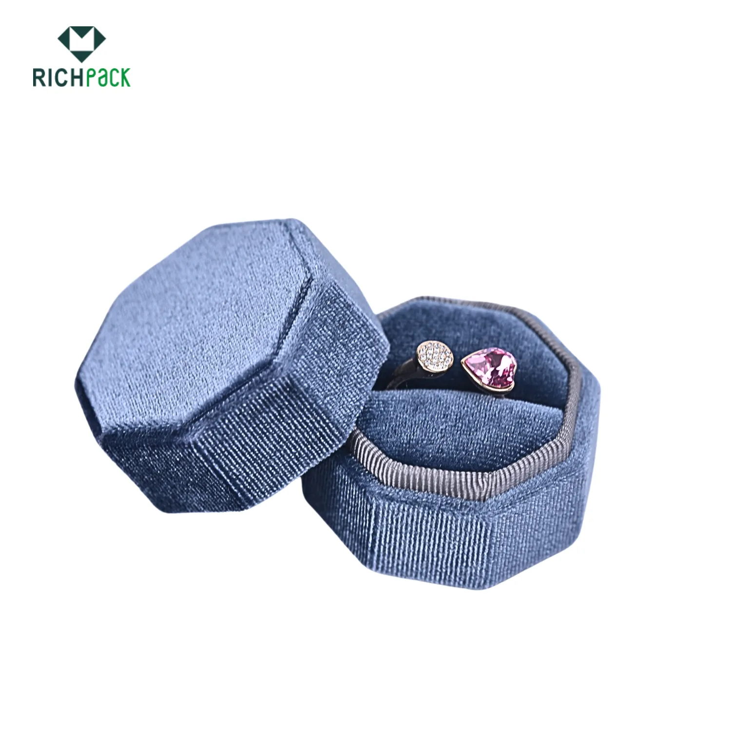 blue velvet ring box for valentine 005