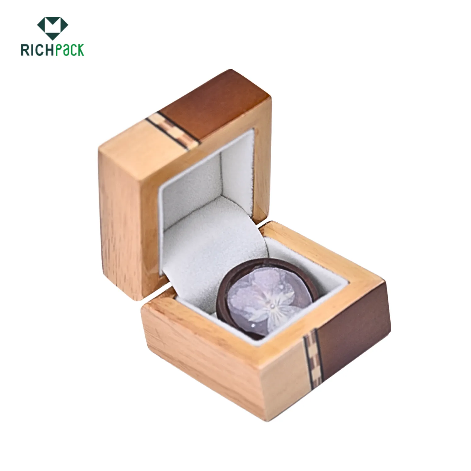brooch necklace box wooden 001