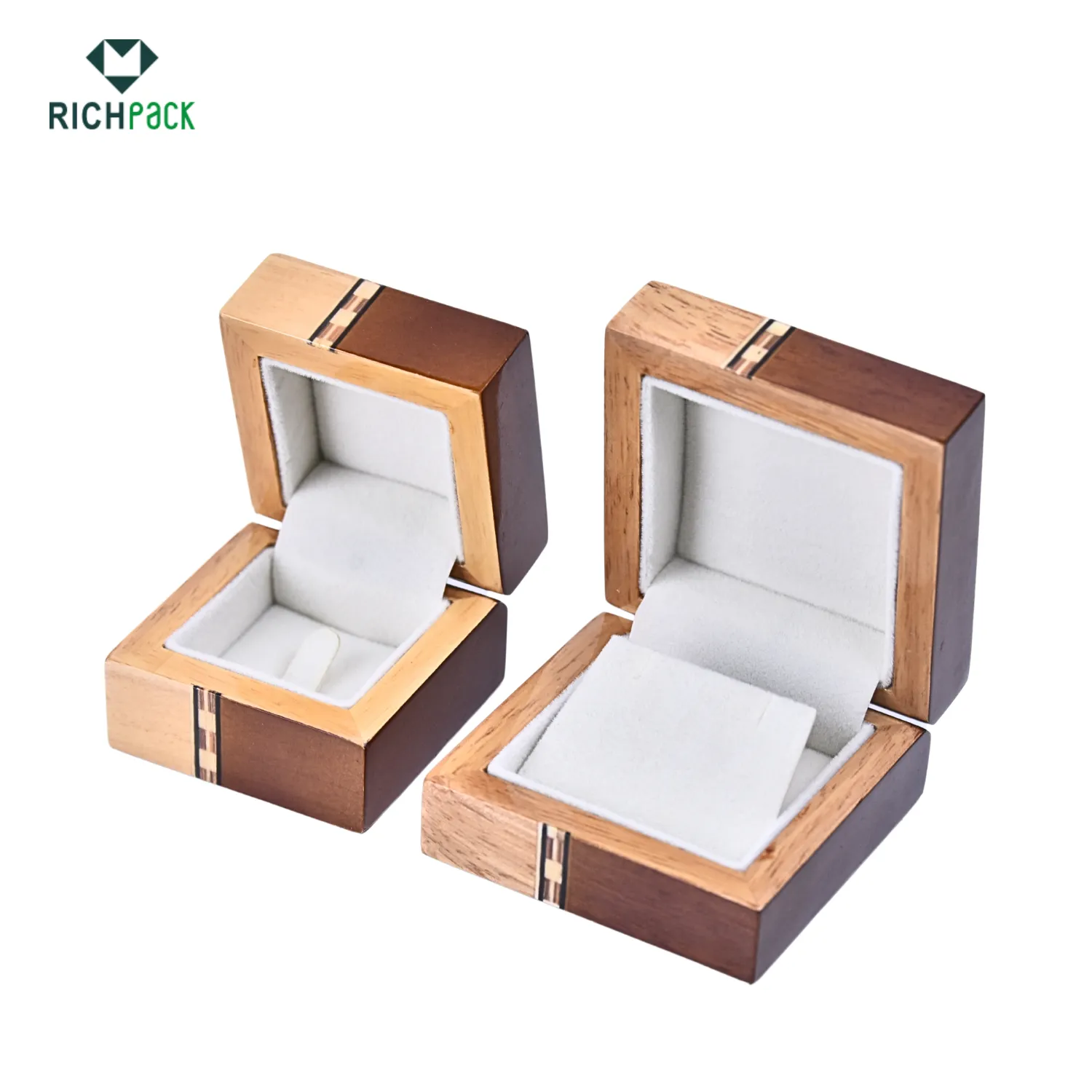 brooch necklace box wooden 003