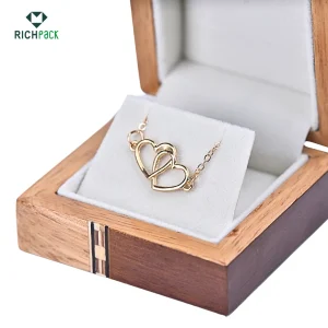 brooch necklace box wooden 005