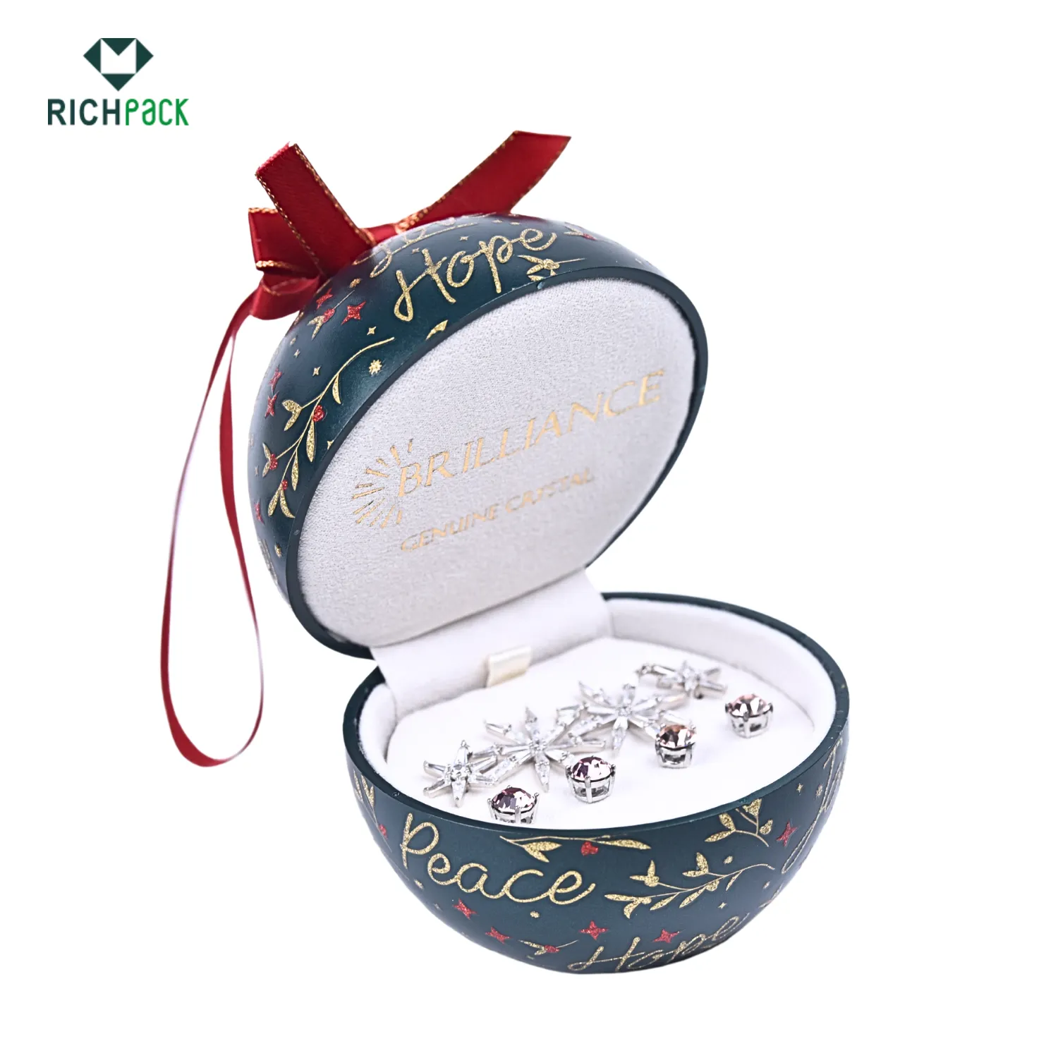christmas style jewelry gift box ball 05