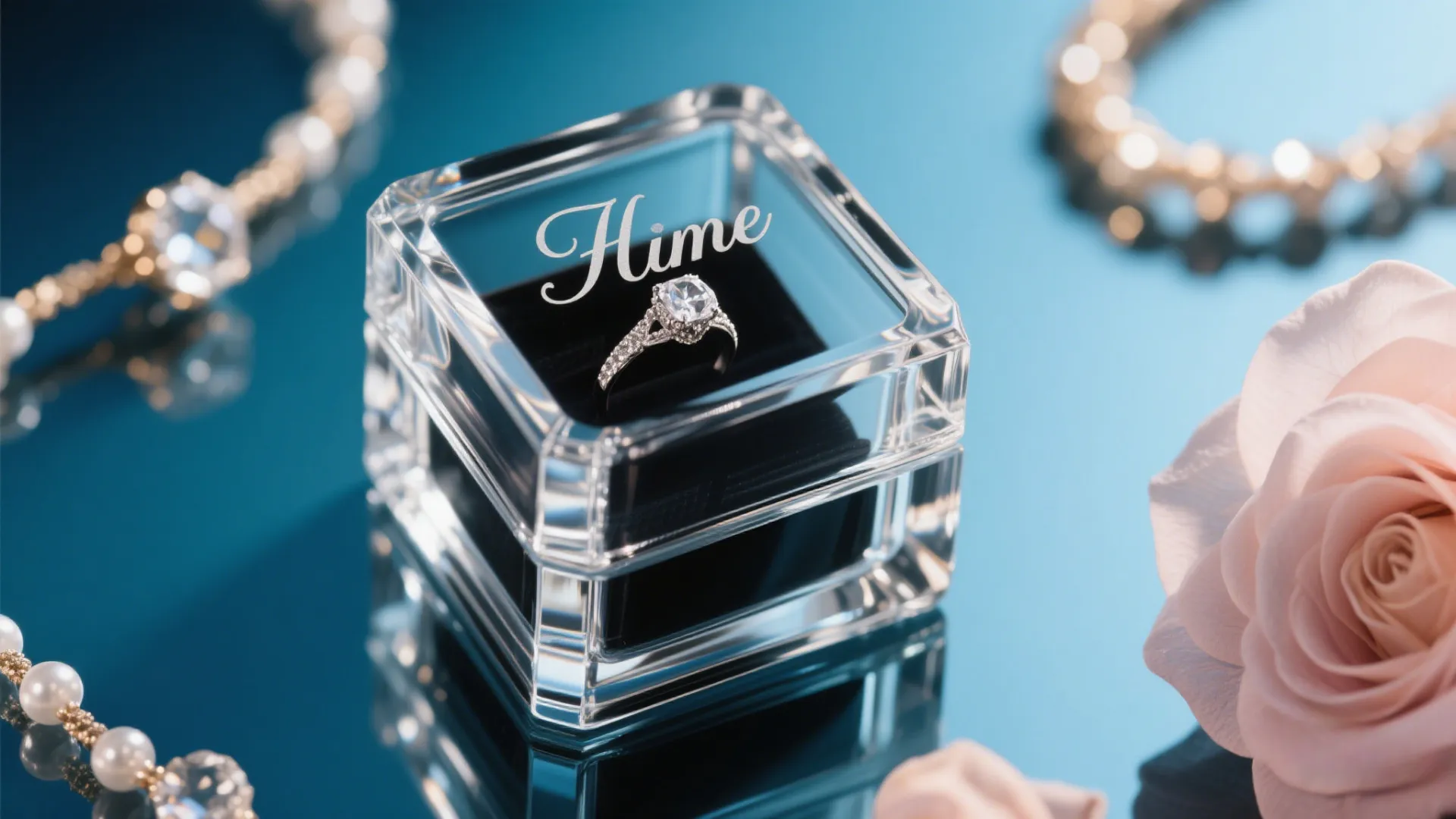 clear Acrylic glass jewelry box