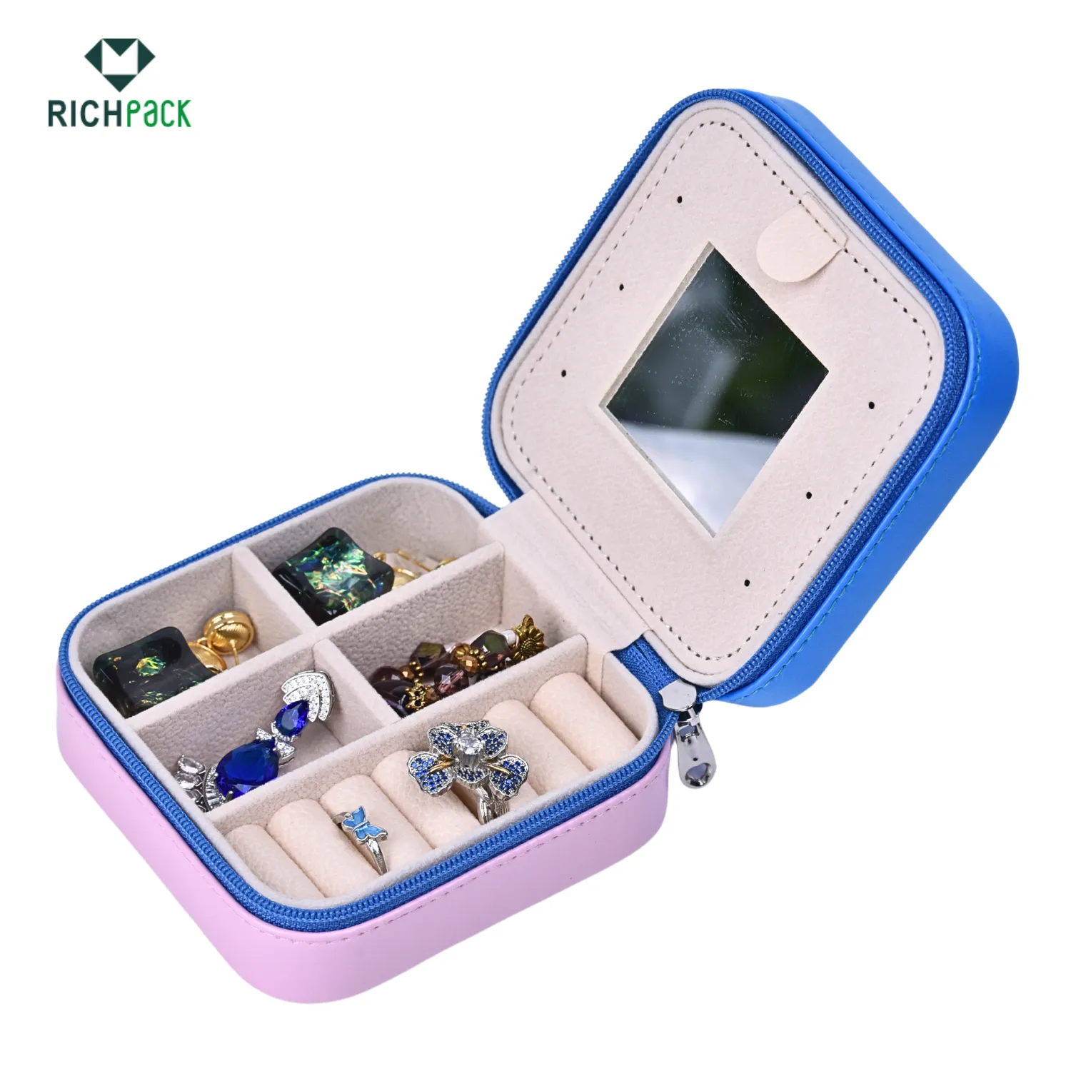 contrast color design jewelry case for gen z 004