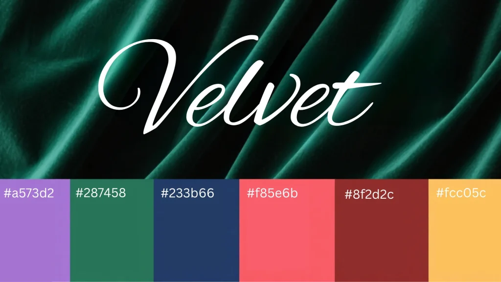 custom color for velvet choosing