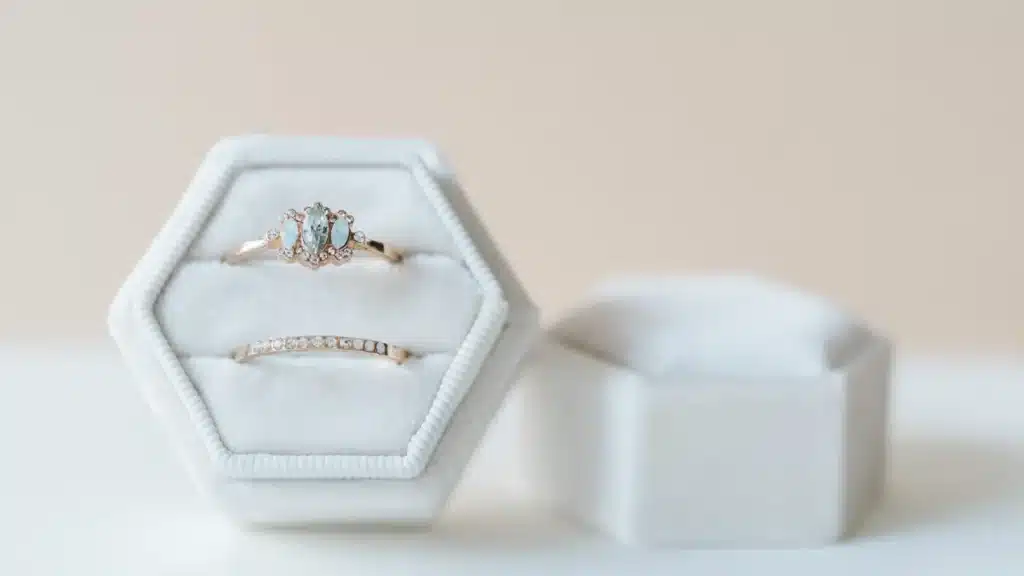 double ring jewelry box