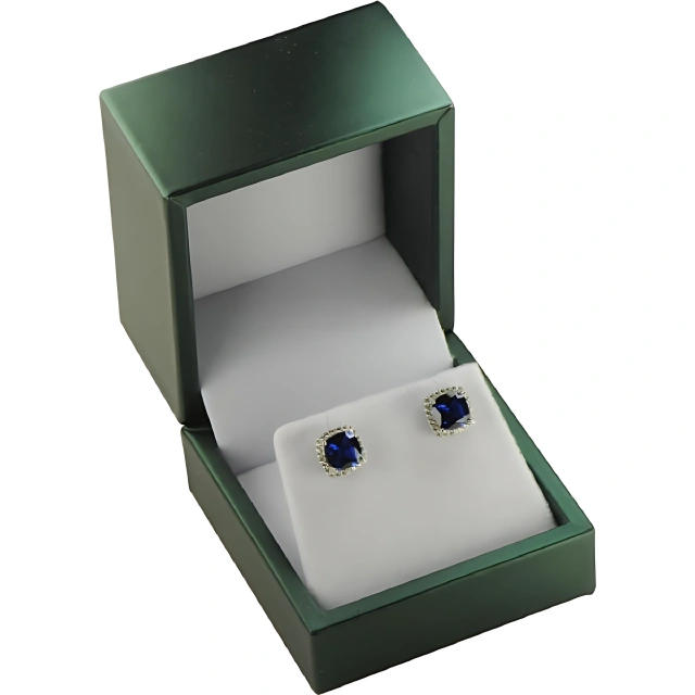 Exquisitely Pure & Gracefully Elegant White Gift Boxes: Unrivaled for Showcasing Jewelry in Stunning Fashion - earing gift box 2