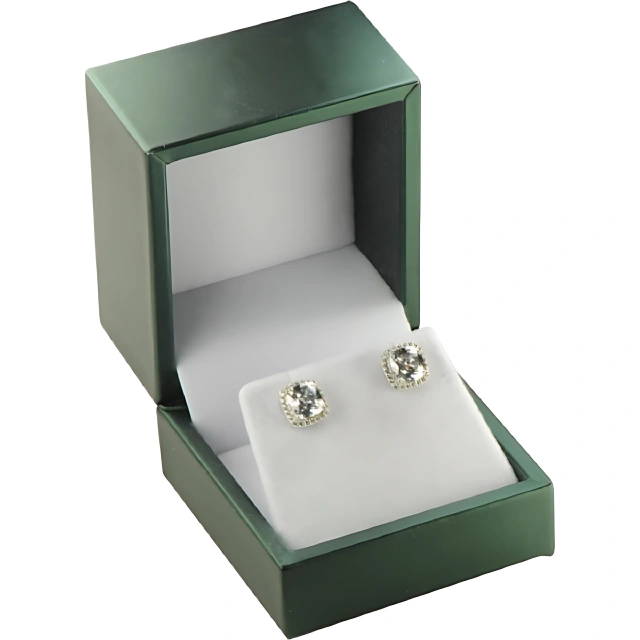Exquisitely Pure & Gracefully Elegant White Gift Boxes: Unrivaled for Showcasing Jewelry in Stunning Fashion - earing gift box 4