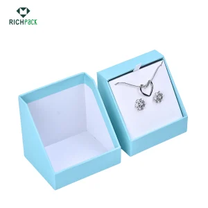earrings and necklace 2 in 1 blue jewelry box 003