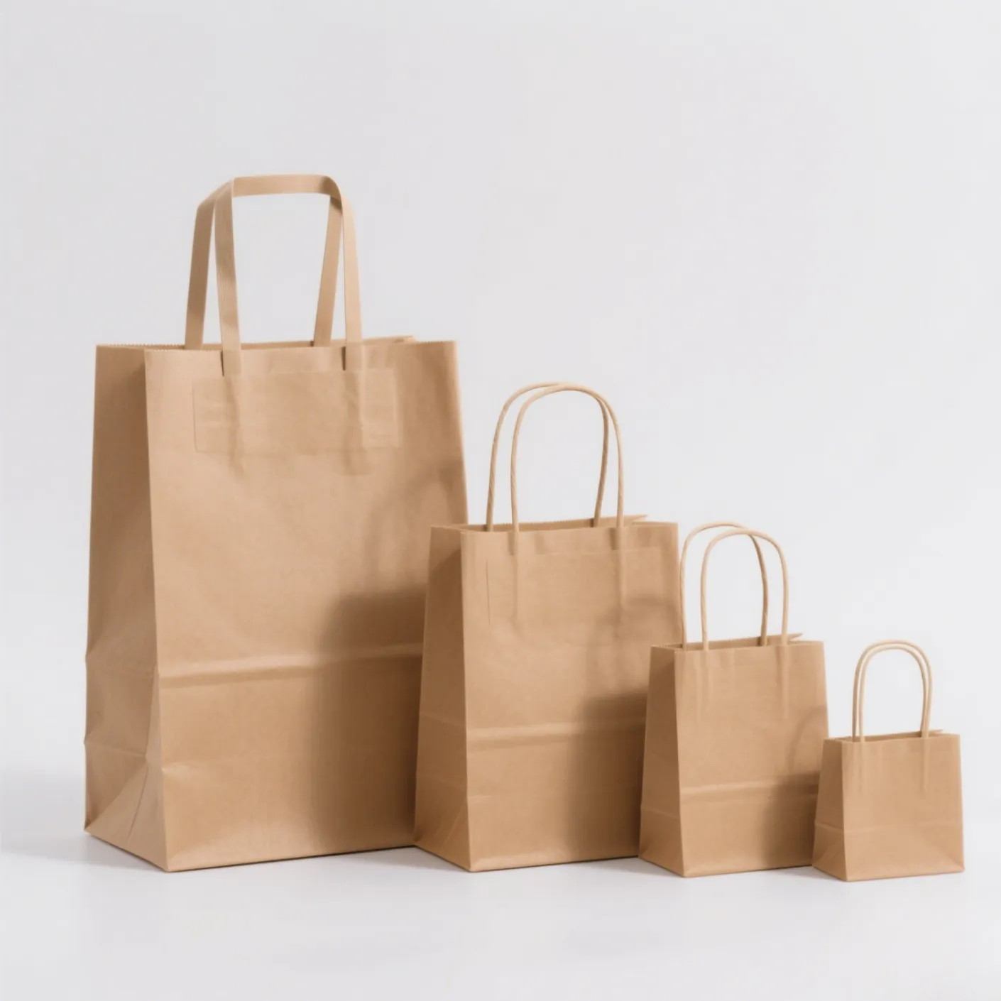 eco friendlt kraft paper bags with drawstring 003