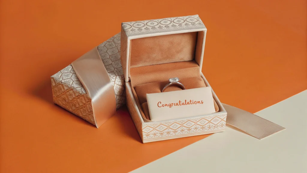 engagement wedding jewelry box