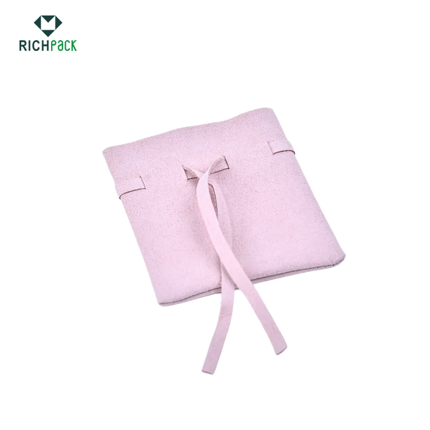 faux suede drawstring jewelry pouches 008