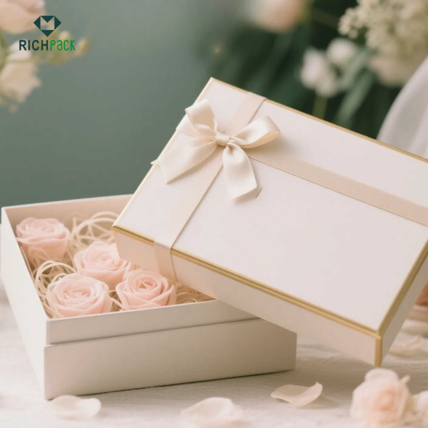 gift box pink with ribbon 005