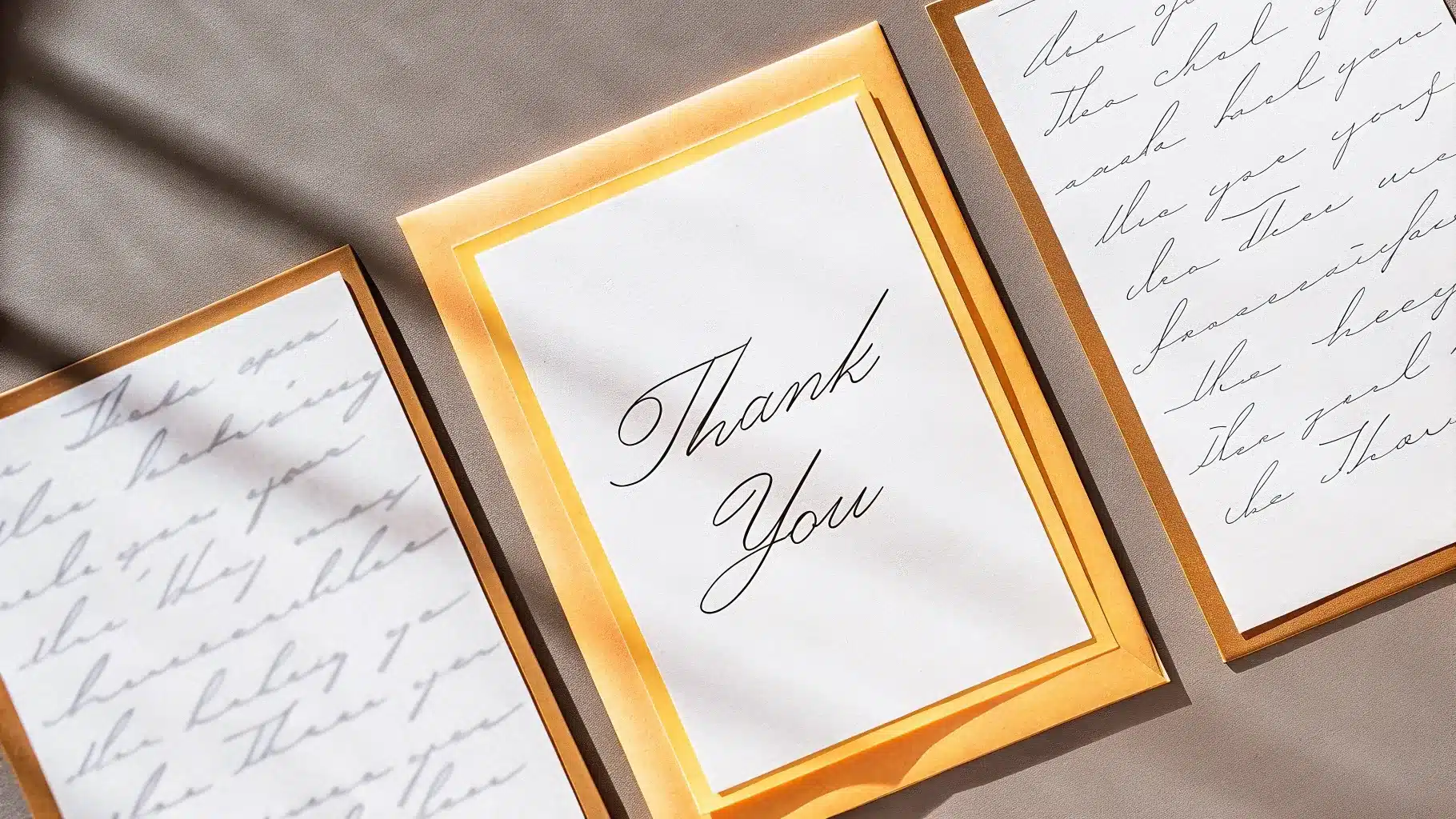 handwritten thank you notes high end tone
