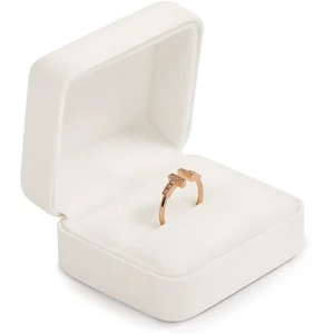 Luxurious Packaging for Jewelry Rings White Gold - Protect; Present in Style - jewelry box white