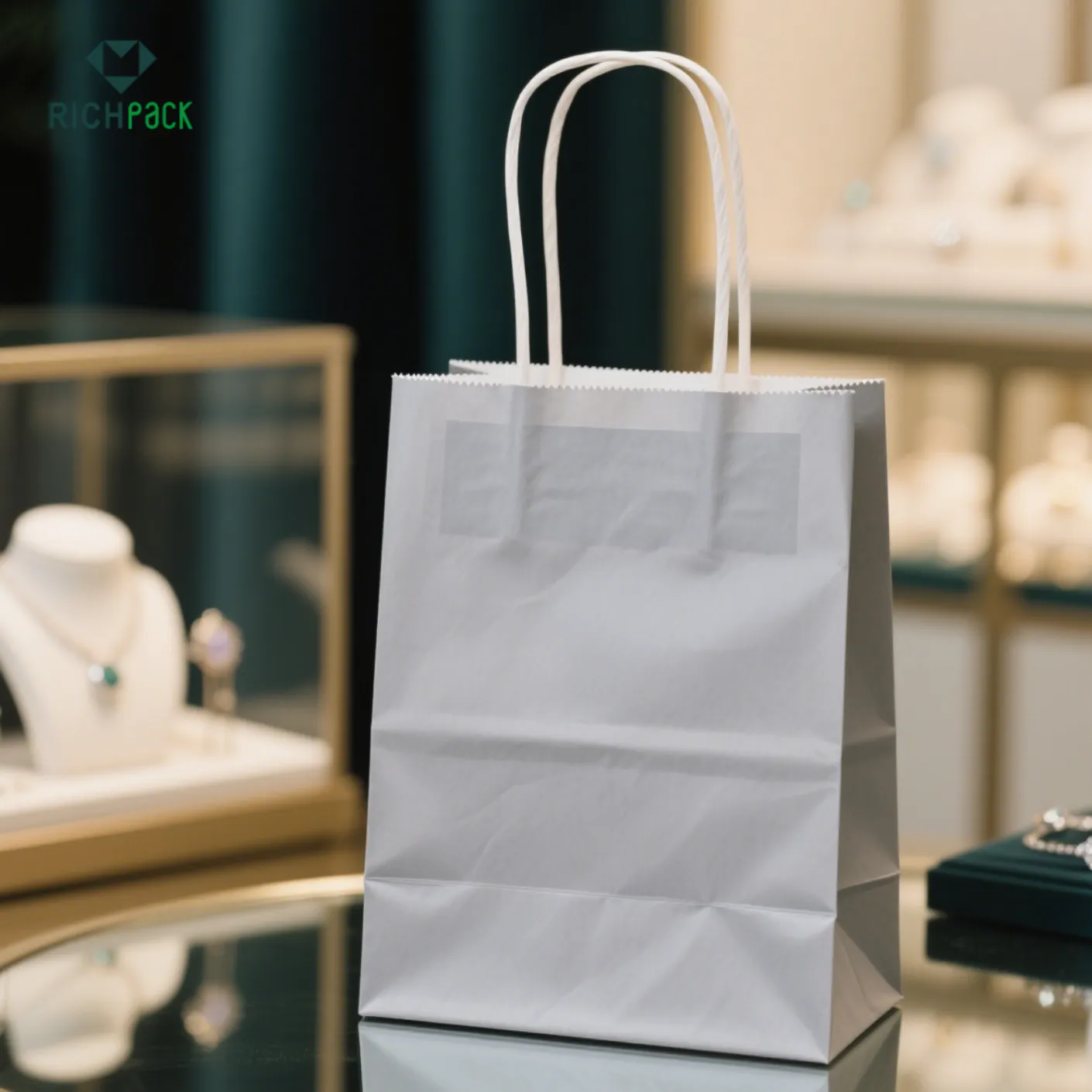 jewelry brand gift bag grey 004