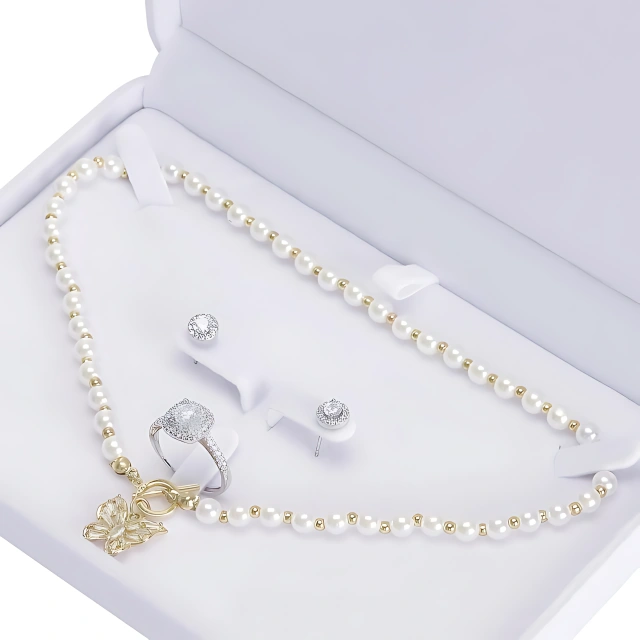 Luxurious Packaging for Jewelry Rings White Gold - Protect & Present in Style - large white jewelry box 4