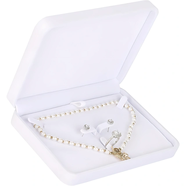 Luxurious Packaging for Jewelry Rings White Gold - Protect & Present in Style - large white jewelry box 5