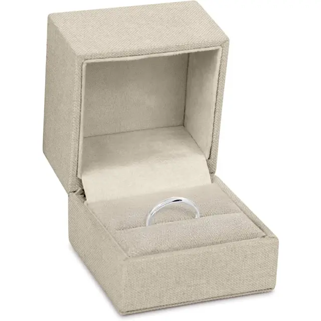 Bakelite Jewelry Box - Premium Ring Box for Elegant Jewelry Packaging | Richpack - linen ring box