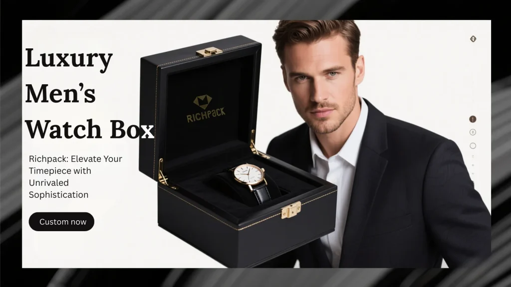 luxury men watch box for watch brand