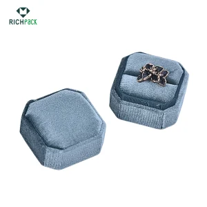 розкішна оксамитова шкатулка для ювелірних виробів для кільця 004