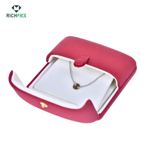 necklace jewelry box with button 003