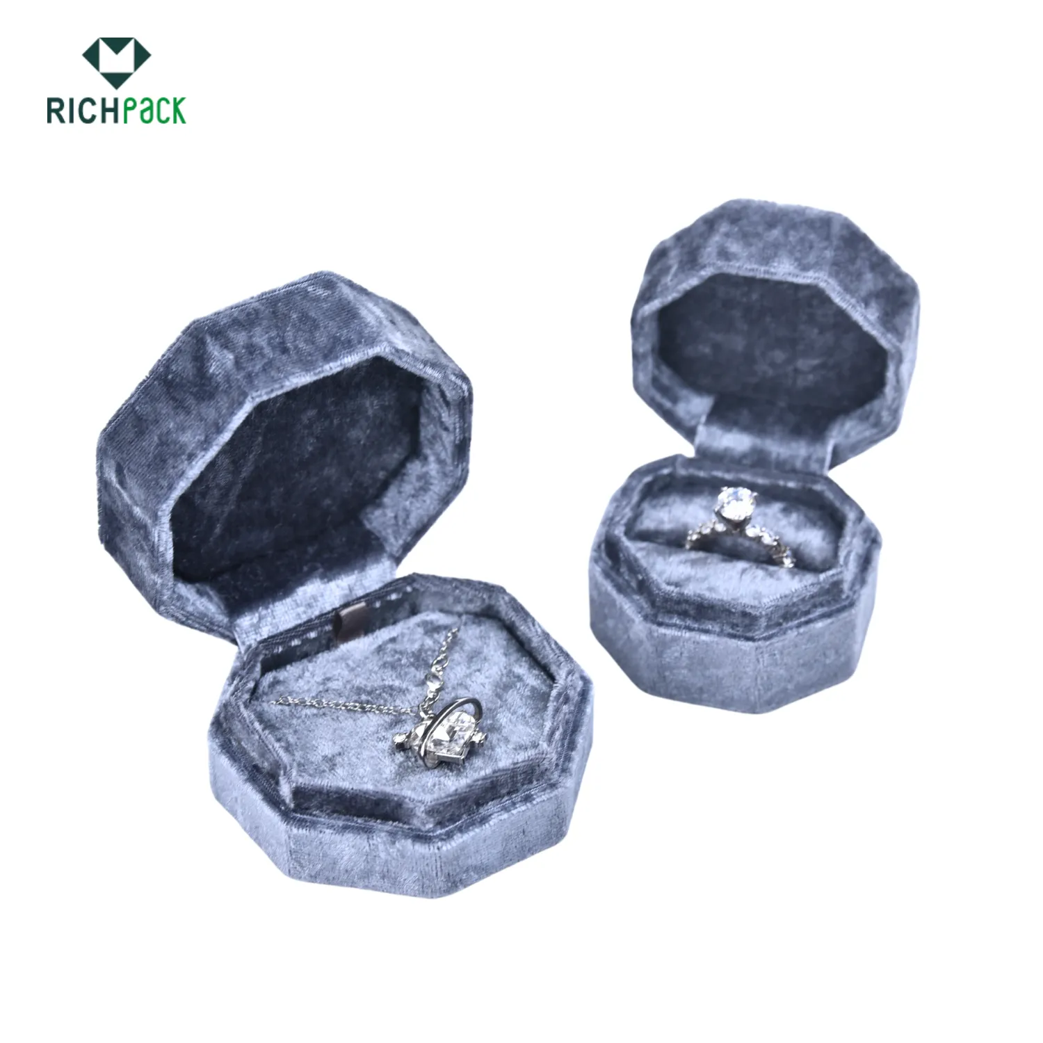necklace ring velvet box 002