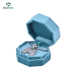 octagonal velvet necklace box 002