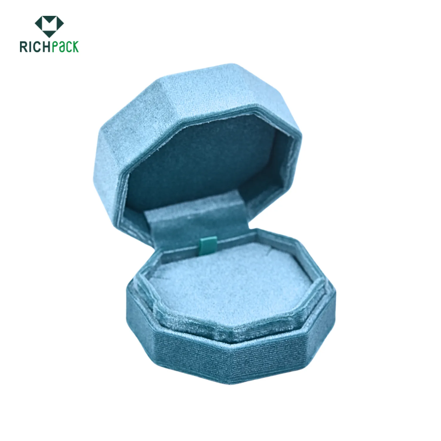 octagonal velvet necklace box 003