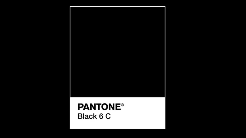 pantone black