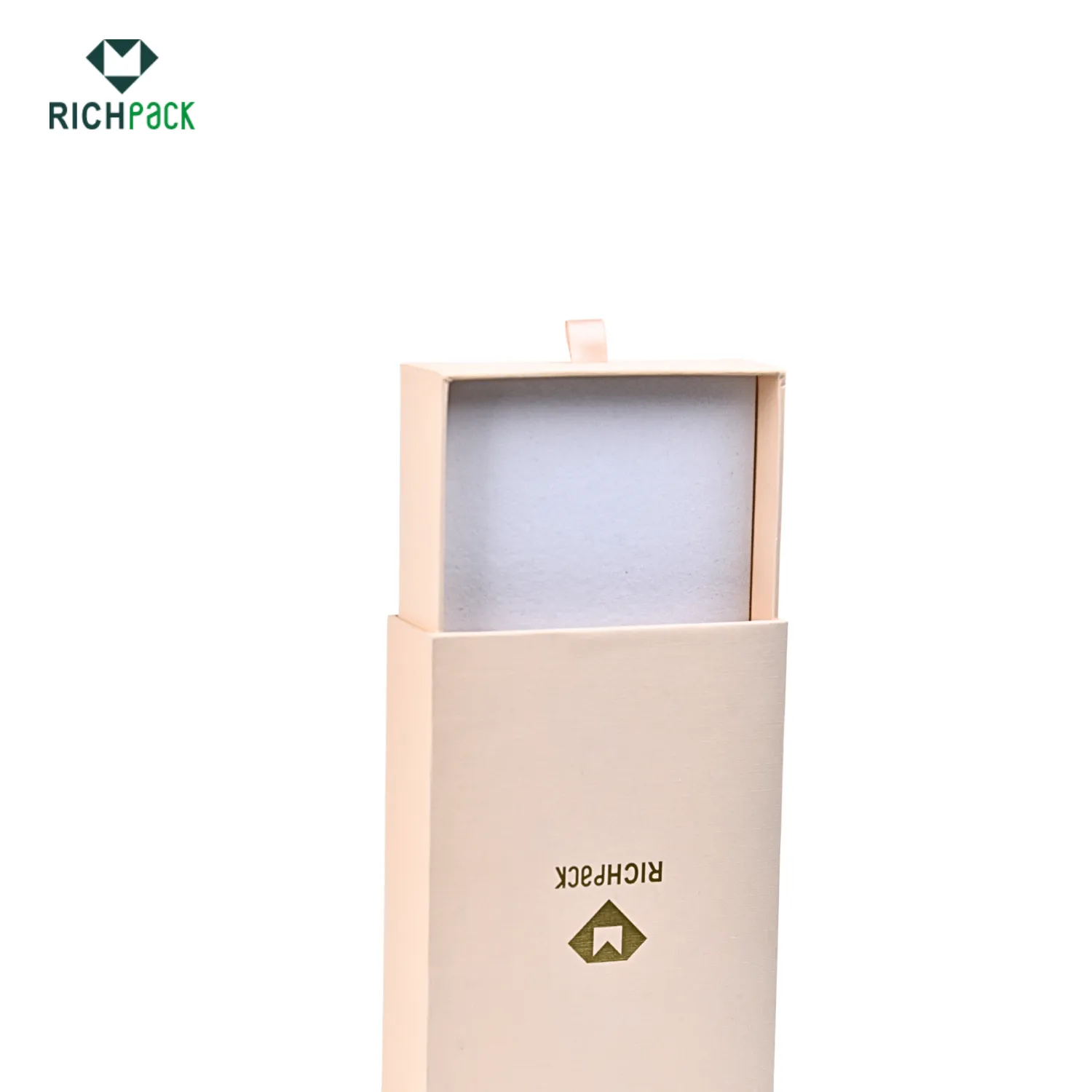 paper drawer box with cutom hotstamping logo 001