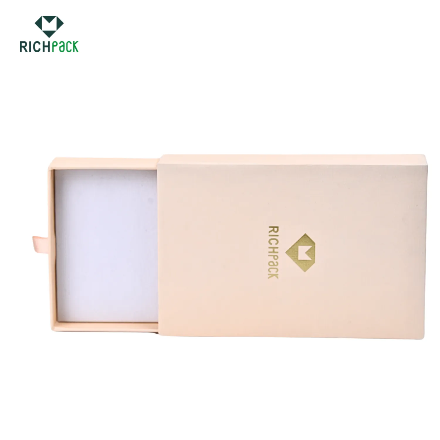 paper drawer box with cutom hotstamping logo 005