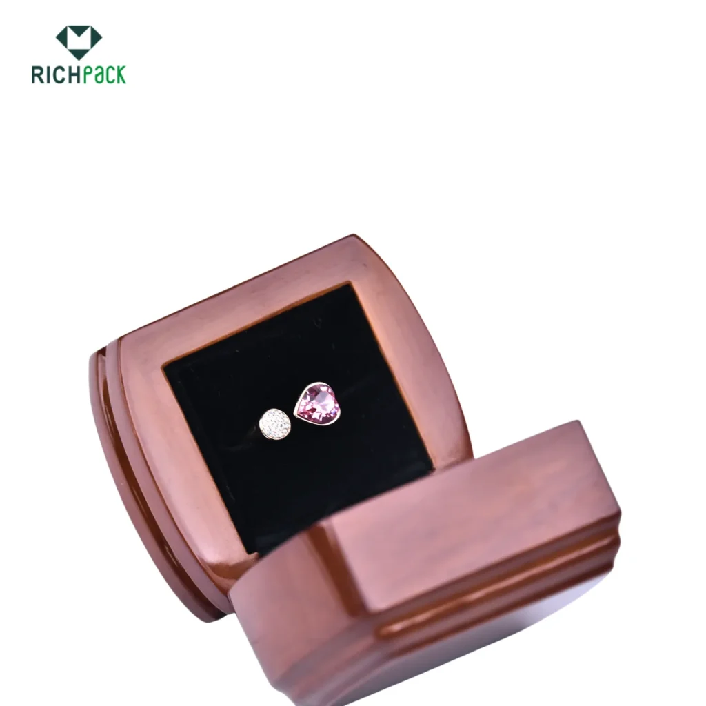 polished rosewood wood ring box 004