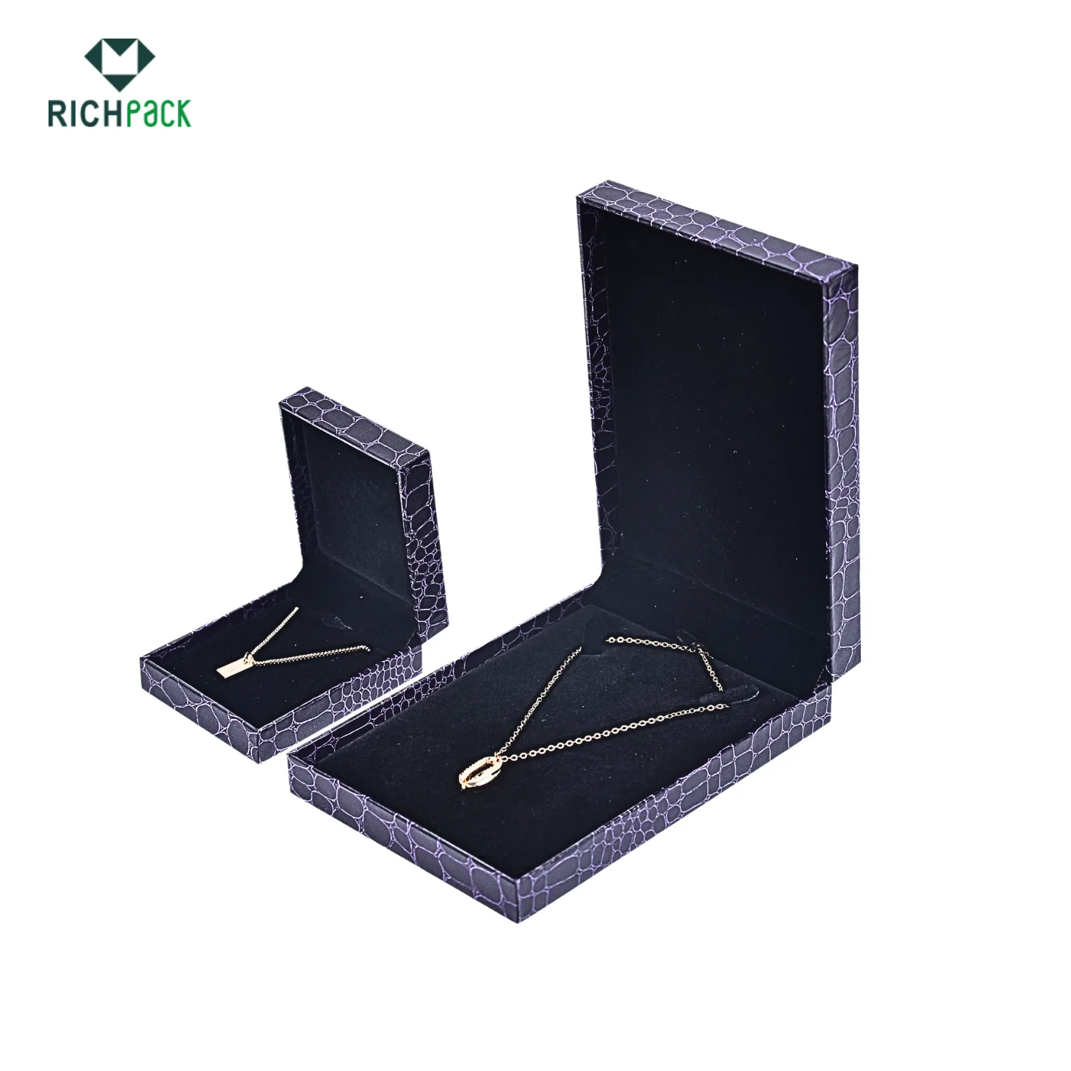 purple leather jewelry packaging 001