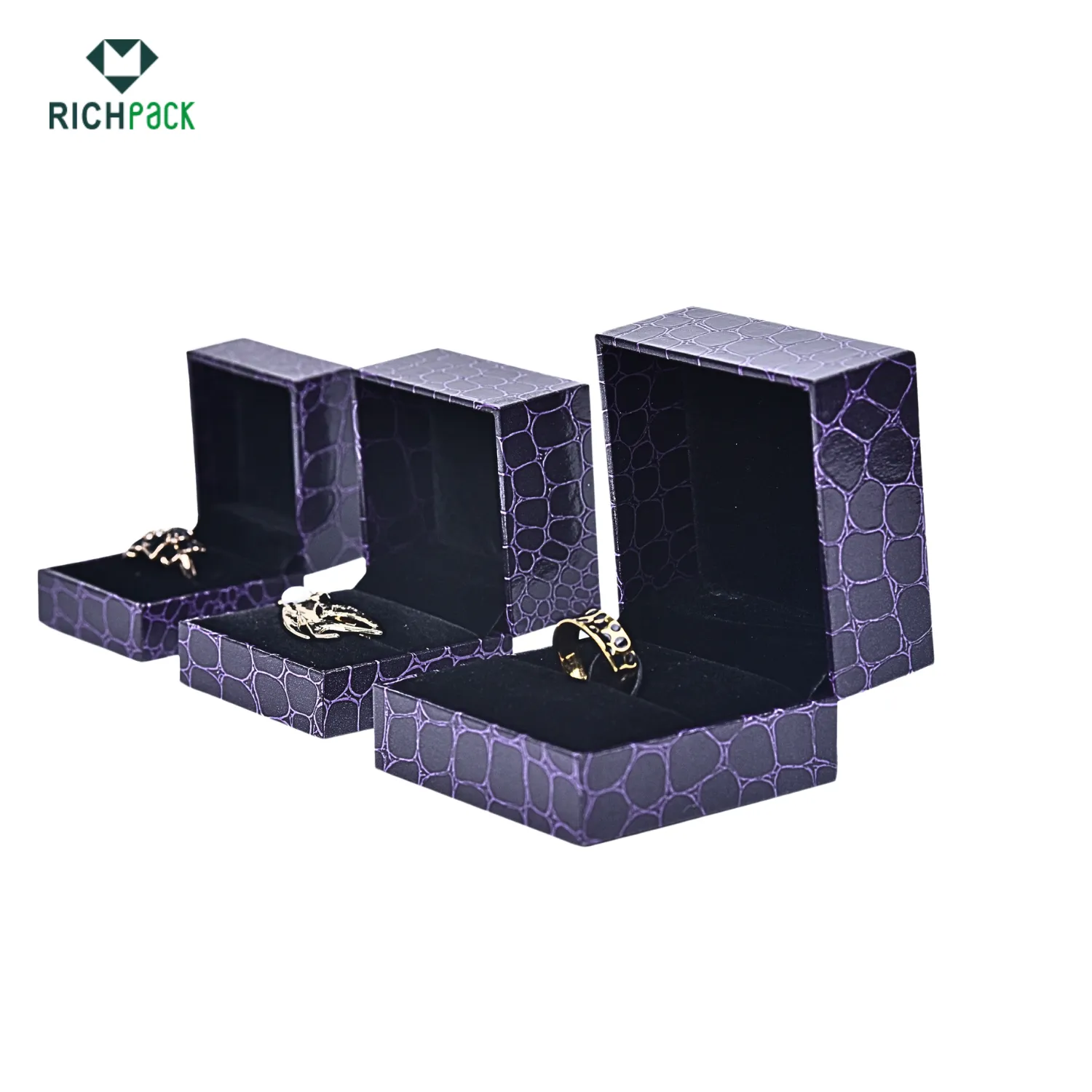 purple leather jewelry packaging 006
