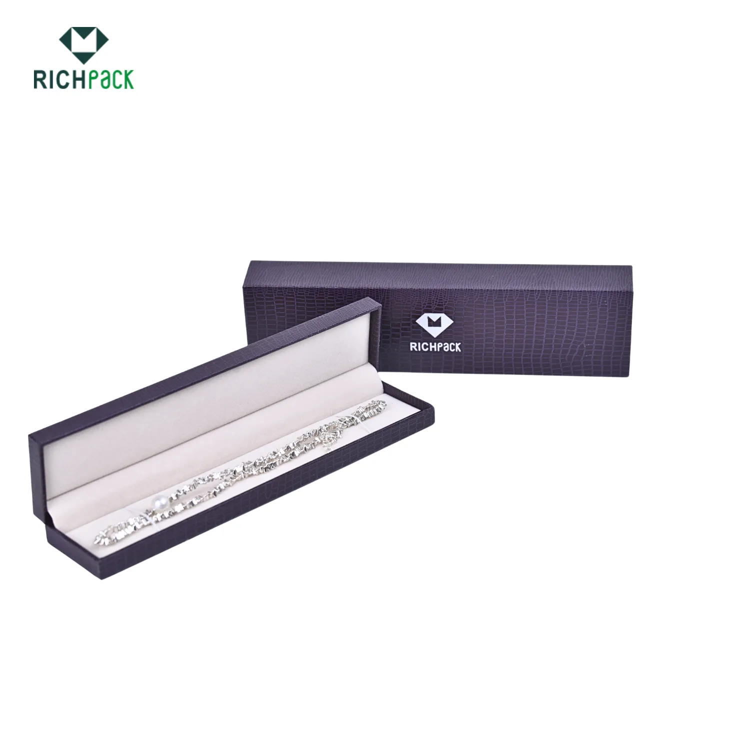 purple leather jewelry packaging 011