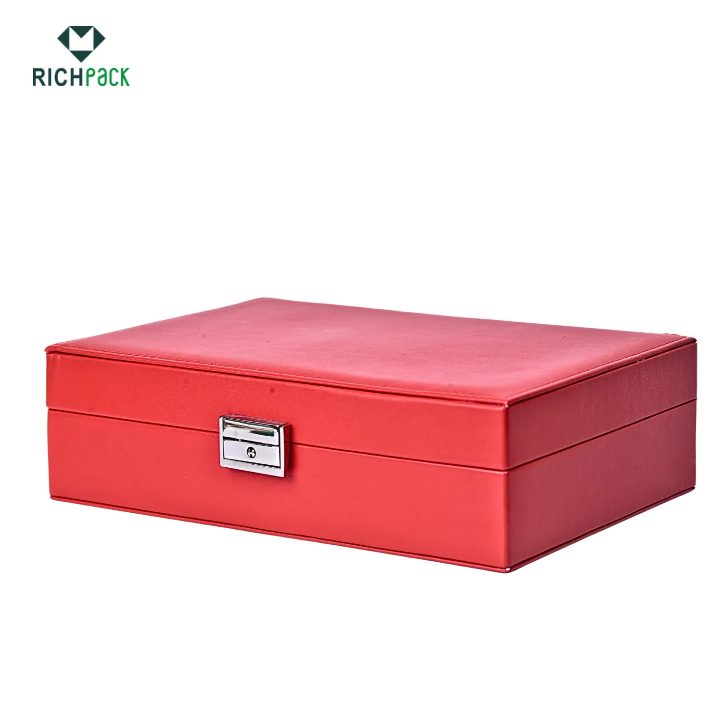 red leather jewery organizer 004