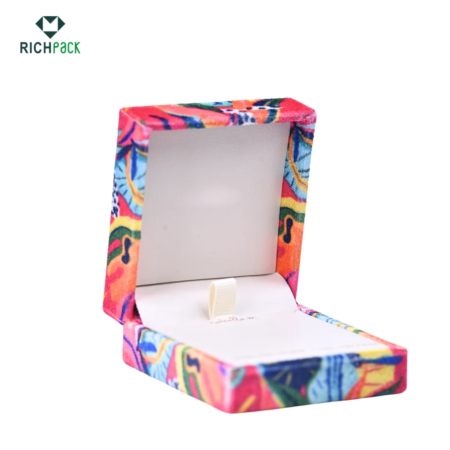 richpack rigid jewelry box with custom pattern 003
