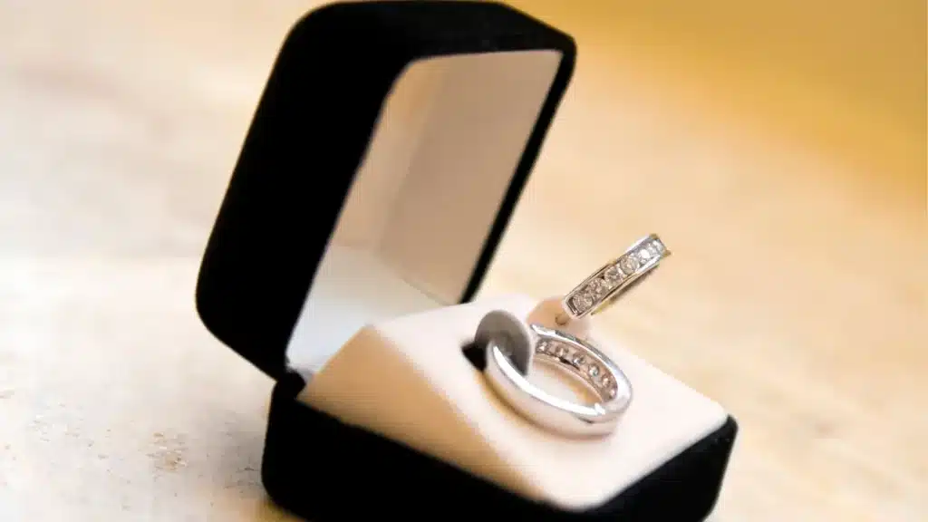 ring jewelry box two slot