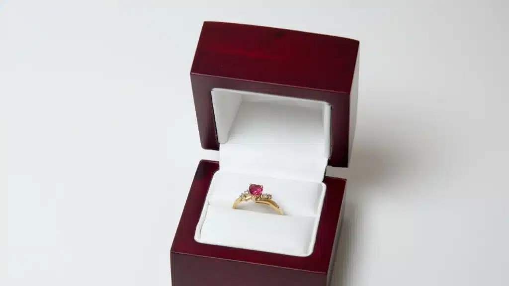 ring jewelry box wood