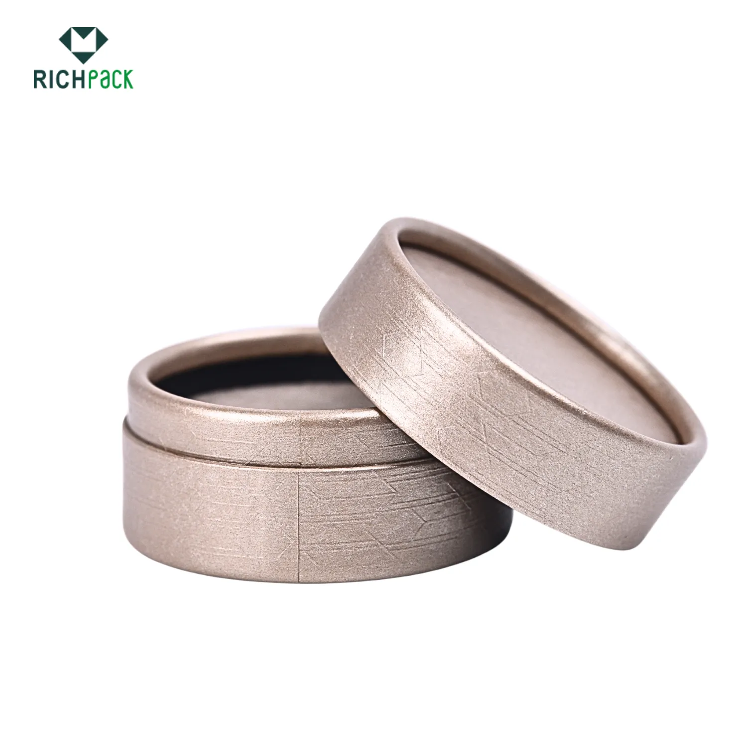round ring box with paper art 002