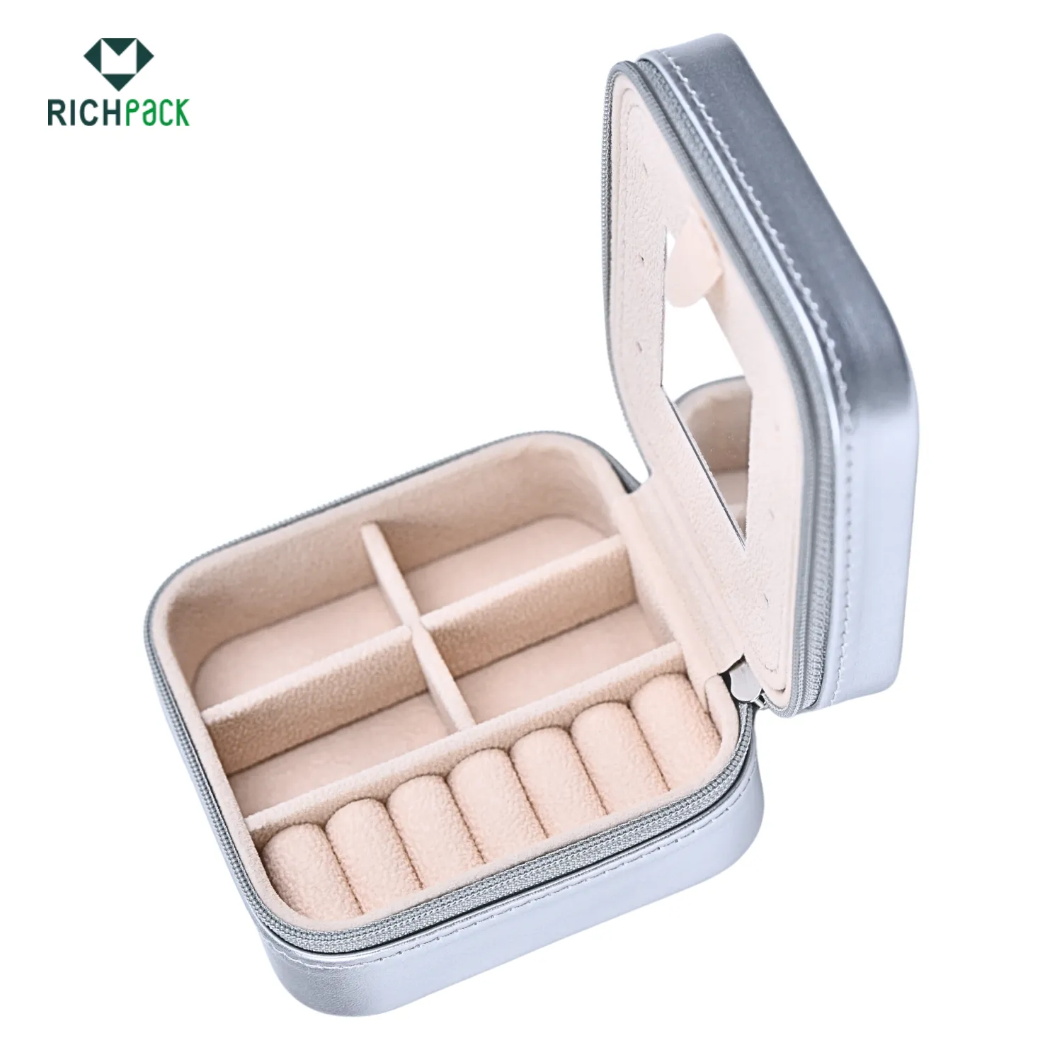 shiny silver fashion jewelry storage 004
