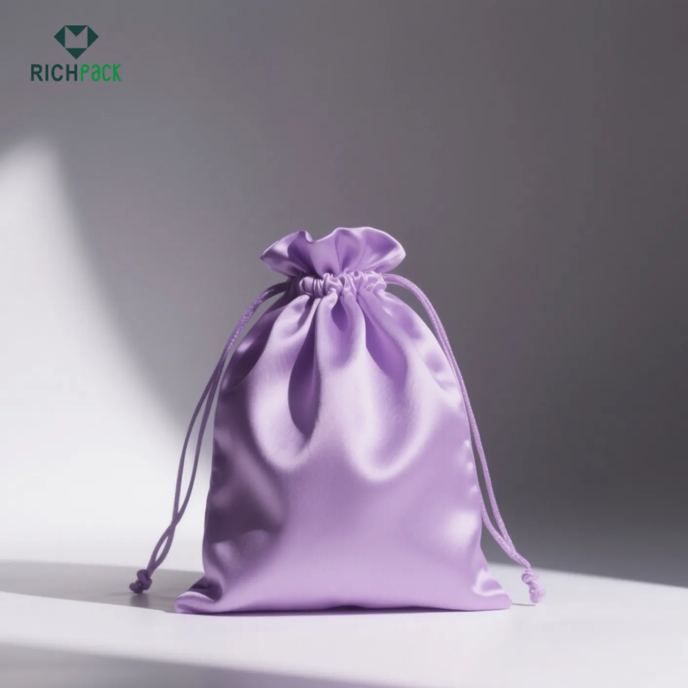 silk jewelry pouch purple color 002