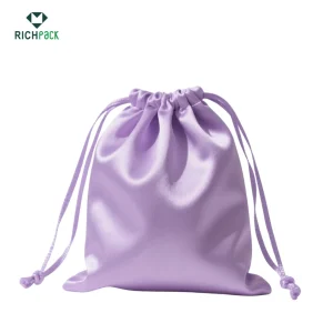 silk jewelry pouch purple color 004