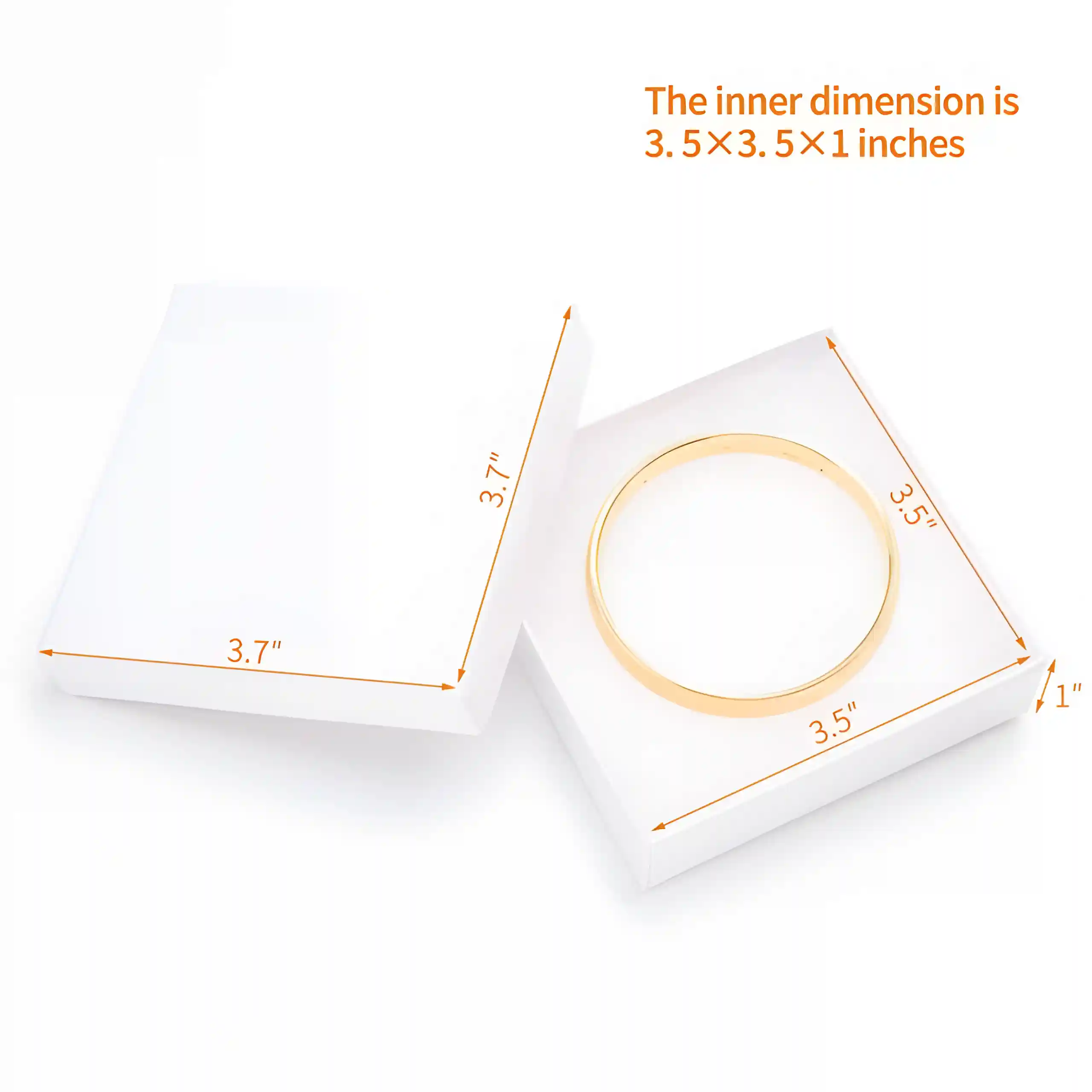 Elegant Jewelry Box White | Matte Finish Gift Box with Anti-Tarnish Lining - Richpack - small white jewelry box 2